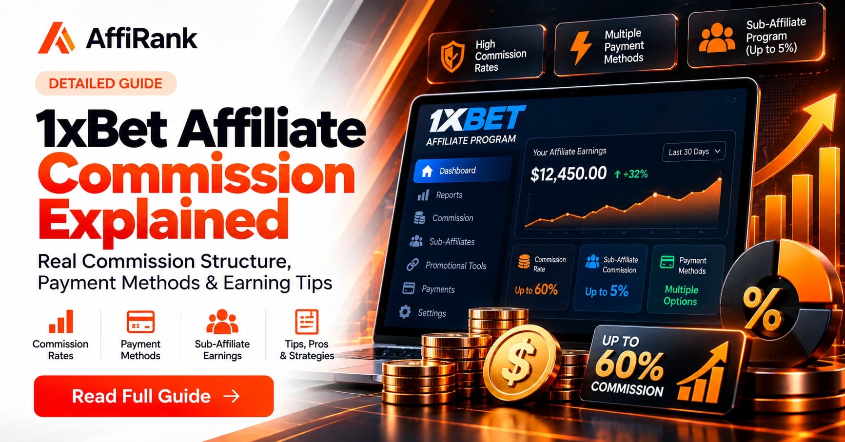 1xBet Affiliate Commission Explained: RevShare %, CPA, Payments & Withdrawals