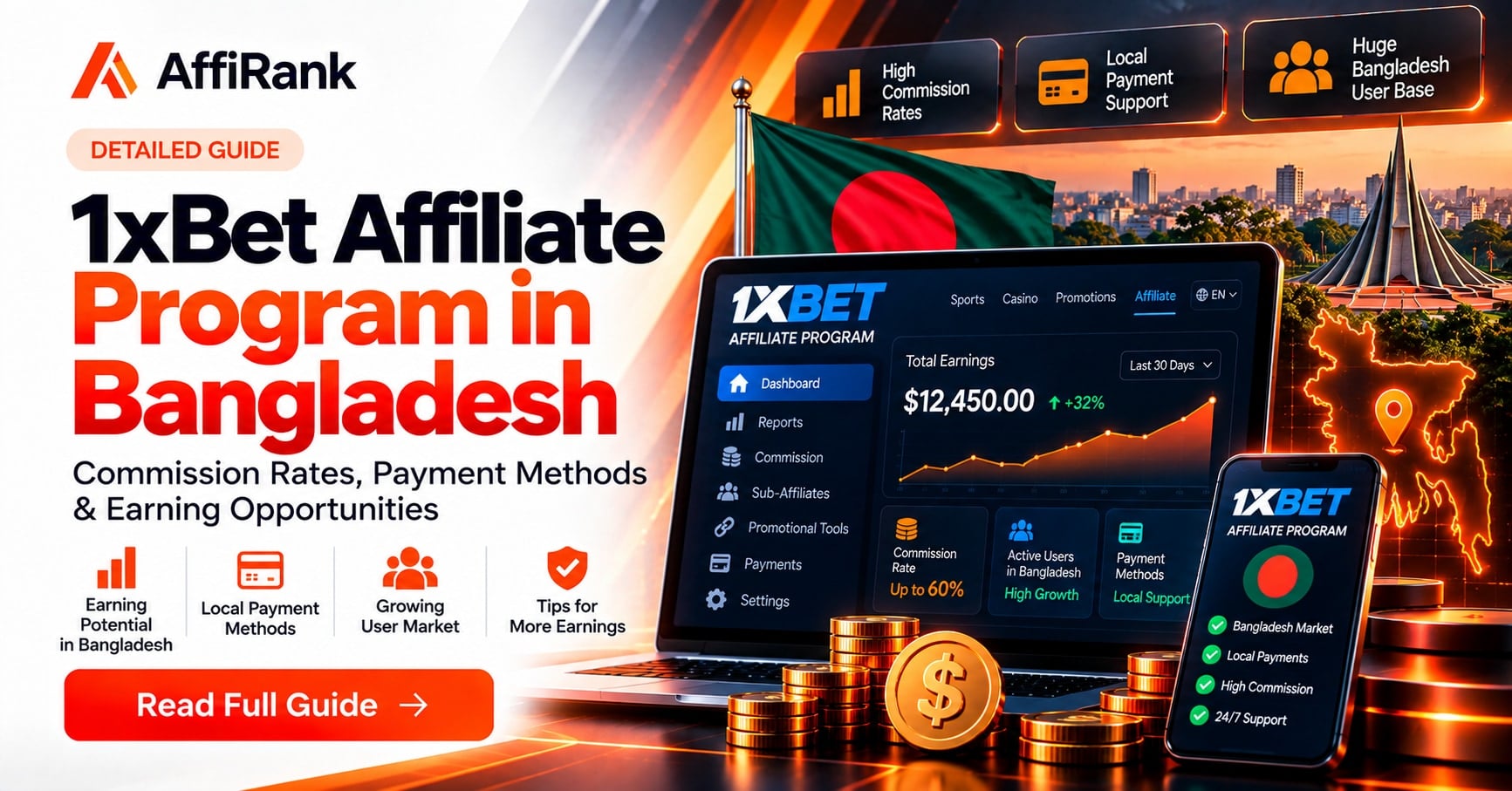 1xBet Affiliate Bangladesh Guide: Sign-Up, Payouts & Earnings